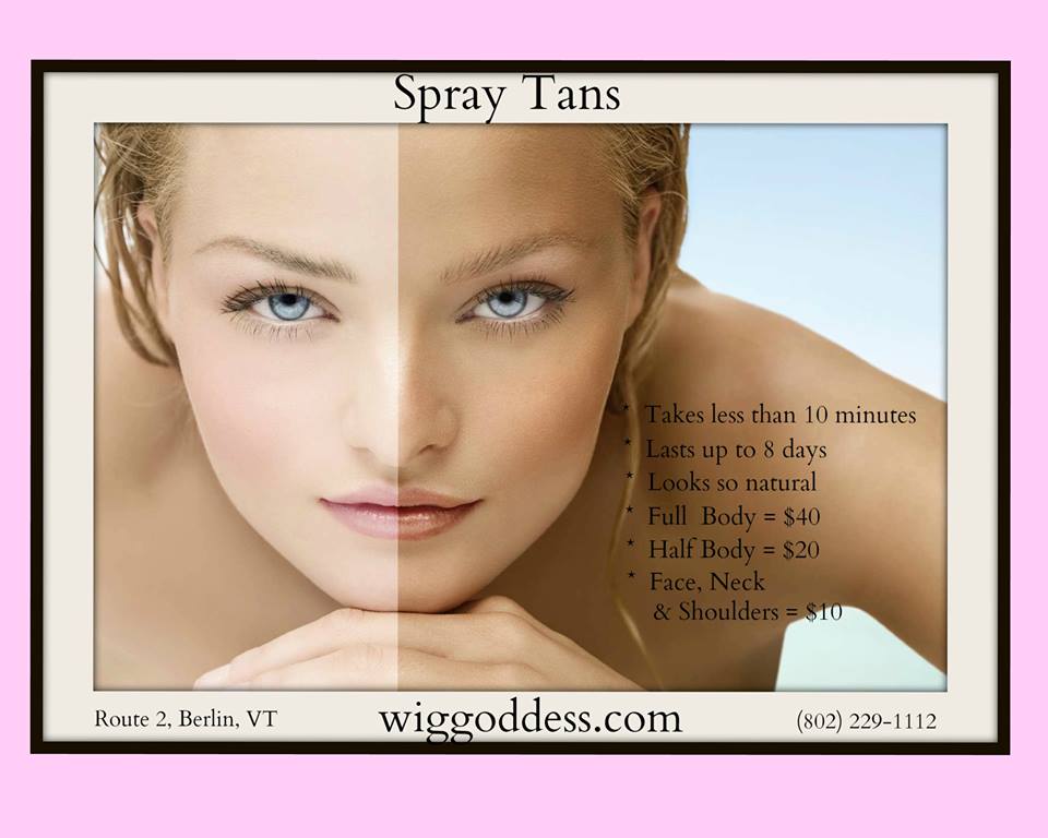 spray tan before and after face